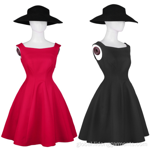 Little Black Dress For Lady Wholesale Sleeveless Vintage Dress Vintage Dress for Women Factory